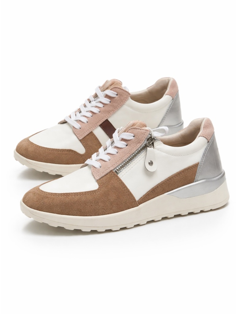 NWT Brioso Mimi Leather Zip Sneakers Sz 7,5 (no original box) - Picture 2 of 15